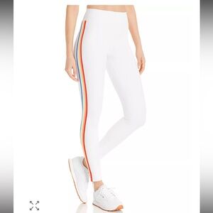 Spiritual Gangster Rainbow-Stripe High-Rise Leggings Small NWT